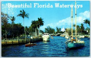 M-4702 Boats Along Winding Waterways Florida