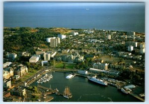 Aerial View Inner Harbour VICTORIA Stuart Westmorland B.C. Canada Postcard