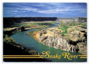 Postcard Continental Aerial View Snake River Idaho