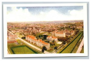 Vintage 1960's Postcard Aerial View University of Chicago Illinois