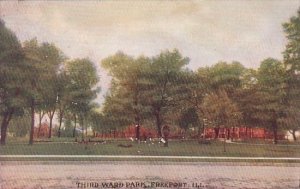 Illinois Freeport Third Ward Park 1908