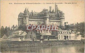 Old Postcard Environs de Villers Cotterets Chateau de Pierrefonds View Lake o...