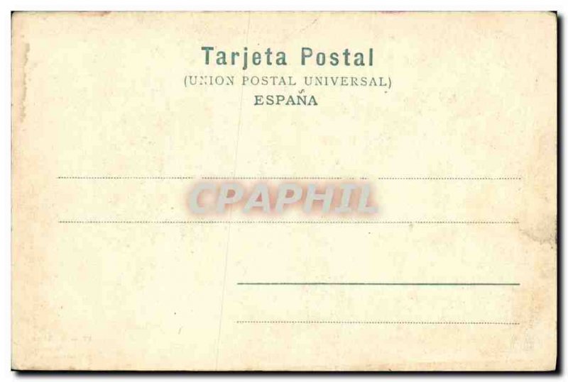 Postcard Old Granada Alhambra