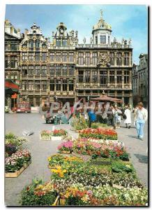 CPM Brussels Grand Place et Marche aux fleurs 