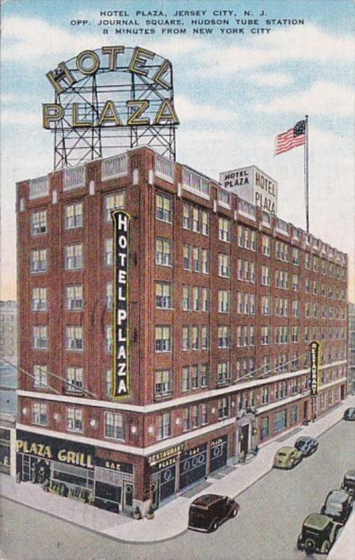 New Jersey Jersey City Hotel Plaza 1952