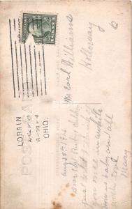 Ohio Postcard Real Photo RPPC 1916 LORAIN Pretty Woman