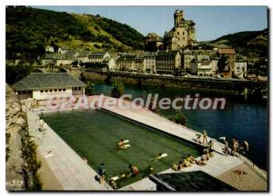 Postcard Old Estaing Aveyron edges Lot pool and castle