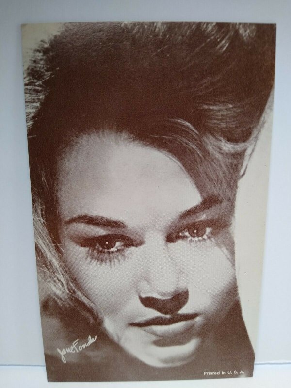 Jane Fonda Sexy Close Up Postcard Unused Vintage American Actress NOS Unused