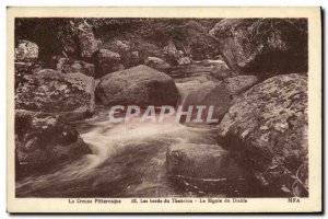 Old Postcard Picturesque Creuse The Thaurion The Devil Laugh