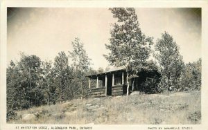 Canada Ontario Whitefish Lodge Algonquin Park 1940s RPPC Photo Postcard 22-3774