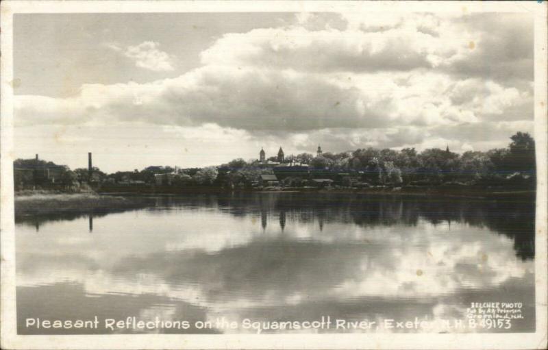 Squamscott River Exeter NH AA Peterson Real Photo Postcard