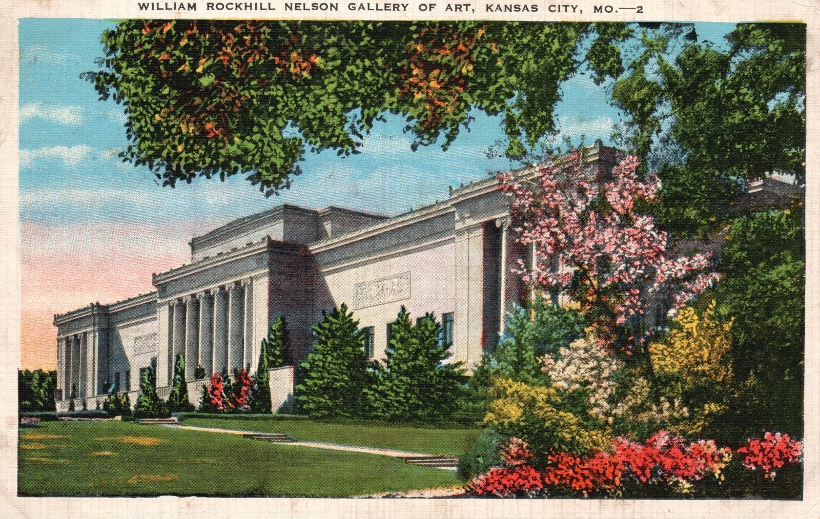 Vintage Postcard 1944 William Rockhill Nelson Gallery Art Kansas City