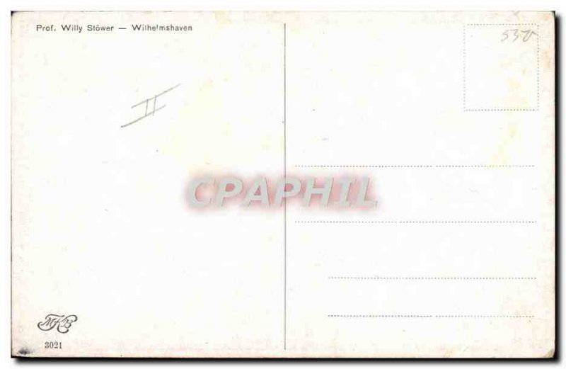 Old Postcard warship