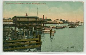Mohawk Yacht Club Bridgeport Harbor Connecticut 1910c postcard
