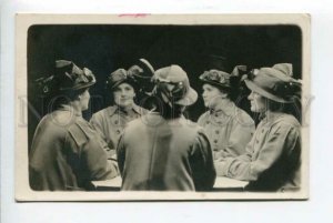 426177 Woman MIRRORS spirit seance Vintage REAL PHOTO Fashion