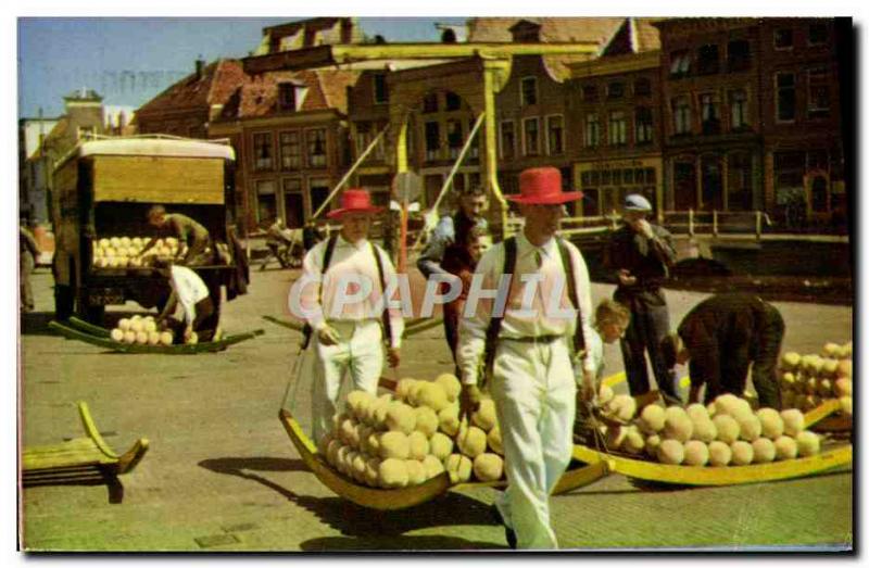 Modern Postcard Holland Alkmaar Cheese Folklore