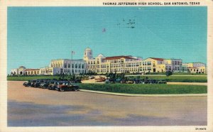 USA Thomas Jefferson High School San Antonio Texas Vintage Postcard 07.50