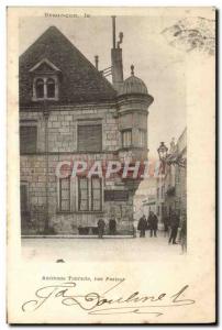 Old Postcard Besancon Old turret Rue Pasteur