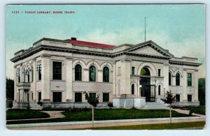 BOISE, ID Idaho ~ PUBLIC LIBRARY  c1910s Ada County Mitchell Postcard