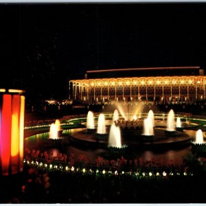 c1970s Copenhagen, Denmark Tivoli Amusement Park Night Fountain 4x6 PC Grako M5