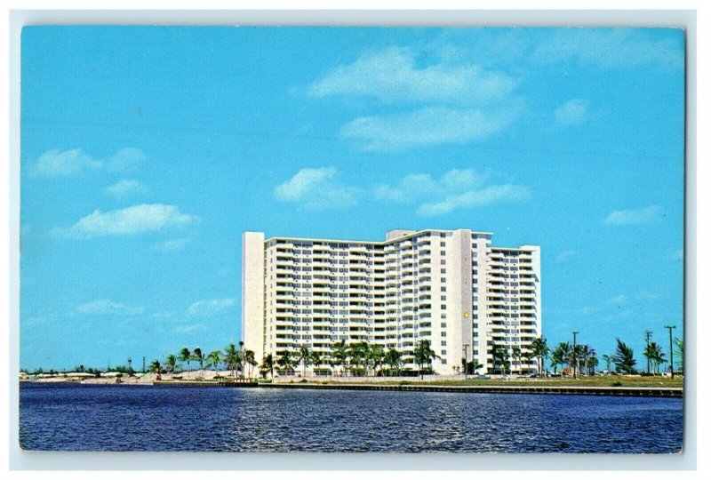 View Of Coral Bridge Towers Galt Ocean Fort Lauderdale Florida FL Postcard 