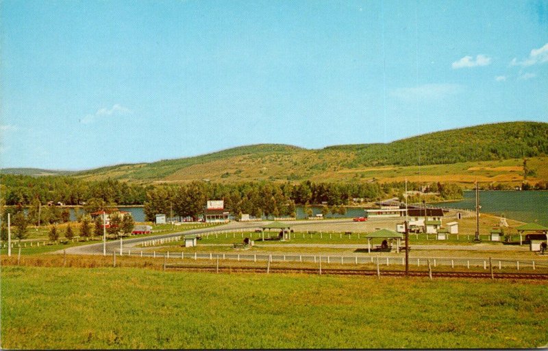 Canada New Brunswick Lac Baker Provincial Park Campnig Grounds View From High...