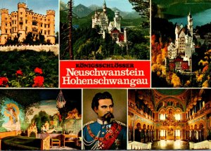 Germany Bavaria Koenigschloesser Neuschwanstein & Hohenschangau Multi View