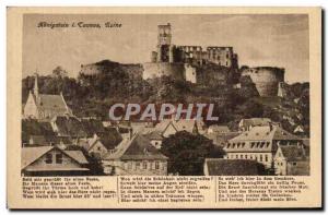 Postcard Old Taunus Konigstein I Ruin