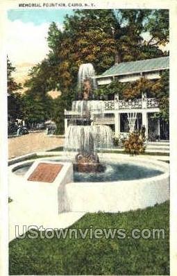 Memorial Fountain in Cairo, New York