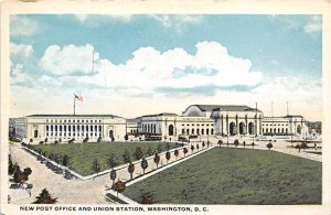 New Post Office and Union Station Washington D.C. Train Unused 