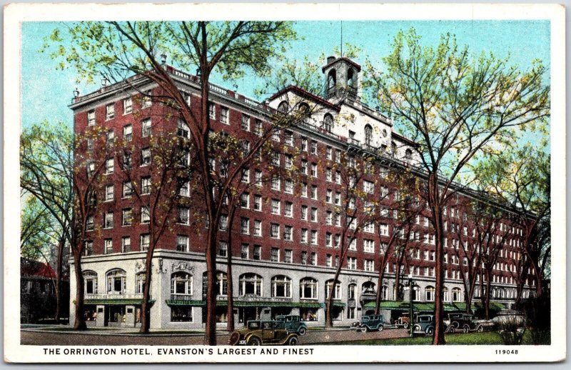 The Orrington Hotel Evanston Largest And Finest Illinois IL Postcard