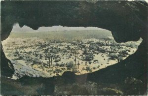 Phoenix Arizona Hole Rock Hand colored Berryhill Rieder 1913 Postcard 21-11964