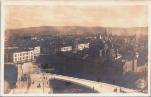 Norway Oslo Fra Victoria Terrasse Vintage RPPC C083