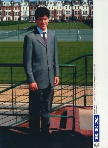 Tim Henman in Designer Suit at London Rare USA Tennis Press Photo