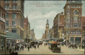 Melbourne Australia Elizabeth St. North c1910 Postcard