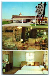 c1960's Coach House Inn Springfield Missouri MO, Multiview Vintage Postcard