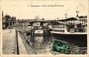 CPA Suresnes Ponton des Bateaux Parisiens (1314992)