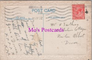 Genealogy Postcard - Farthing, 18 Station Cottages, Newton Abbot, Devon  GL2217