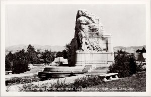 Mormon Battalion Monument Salt Lake City Utah UT at State Capitol Postcard H61