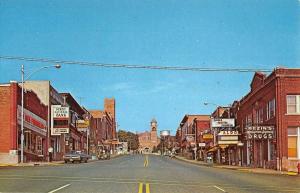 Crystal Falls Michigan Superior Avenue Store Fronts Vintage Postcard K101009