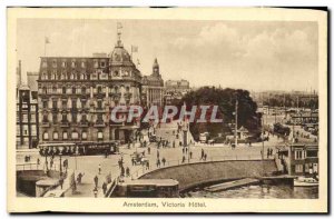 Postcard Old Victoria Hotel Amsterdam