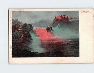 Postcard Rheinfall Switzerland