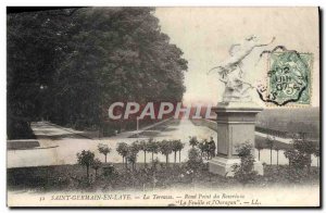 Postcard Old St Germain en Laye The terrace Roundabout Rosarium Leaf and & # ...