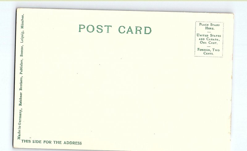 Postcard HOUSE SCENE Boston Massachusetts MA AI5257