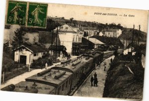 CPA AK PONT-sur-YONNE - La Gare (211314)