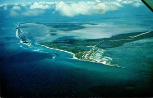 Bahamas Aerial View Of North and South Bimini With Bimini International Airport