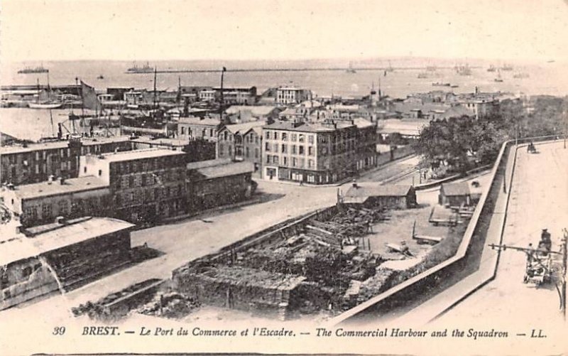 Le Port du Commerce et l'Escadre Brest France Unused 