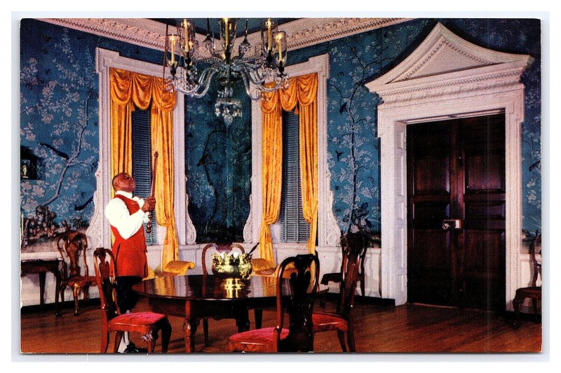 Supper Room Governor's Palace Williamsburg Virginia Postcard 