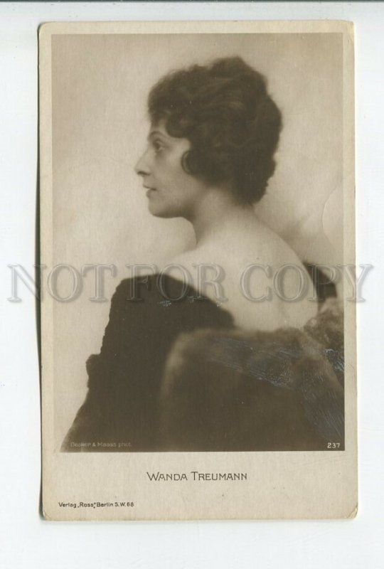 459820 Wanda TREUMANN German Silent film actress Vintage PHOTO postcard