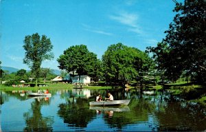 New York Catskill Boating At Wolff's Maple Breeze Resort 1974